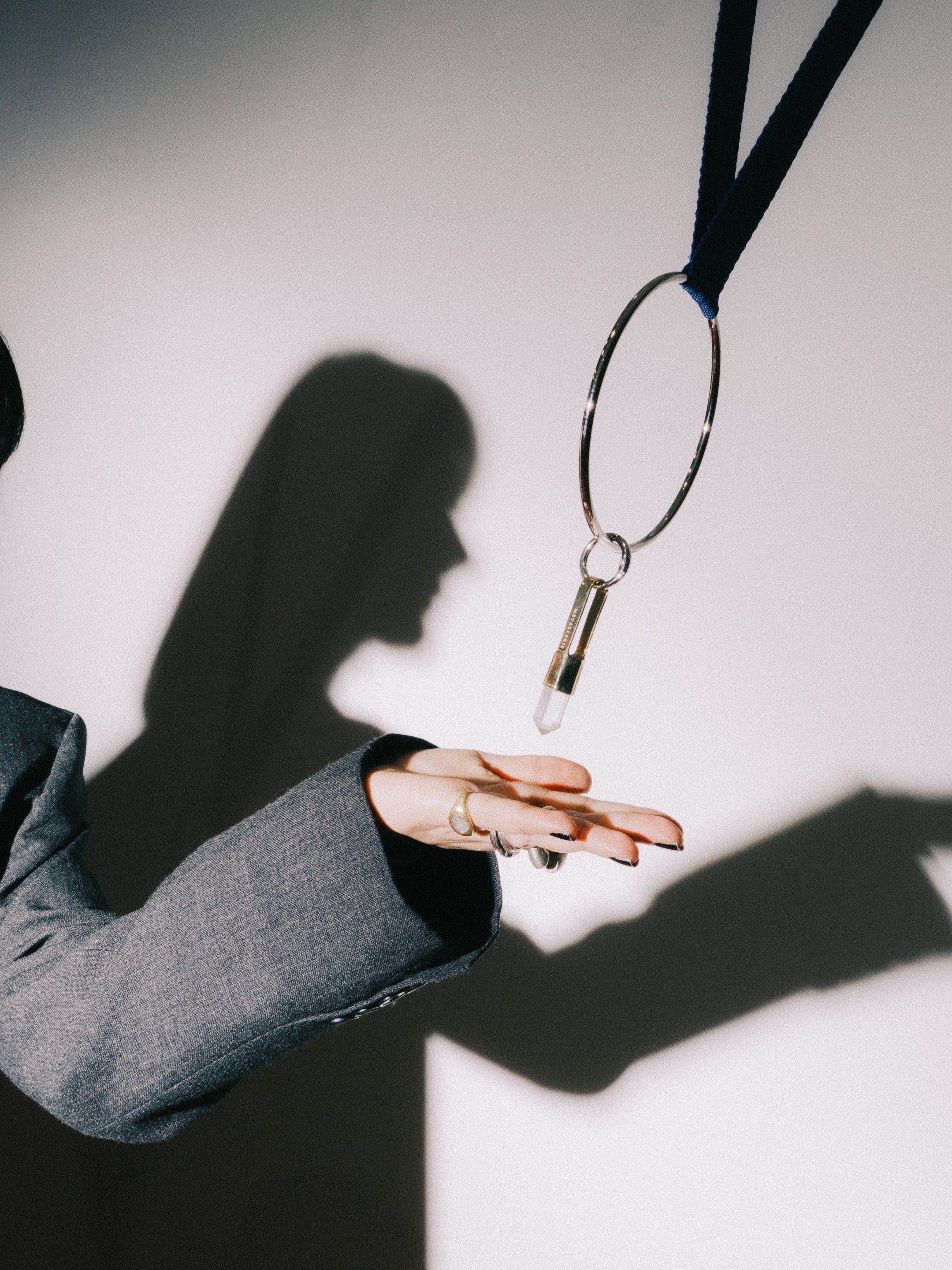 Crystal Mineral Charm by Metallerie